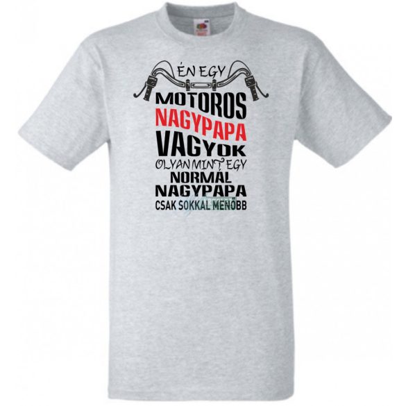 Motoros Nagypapa férfi rövid ujjú póló