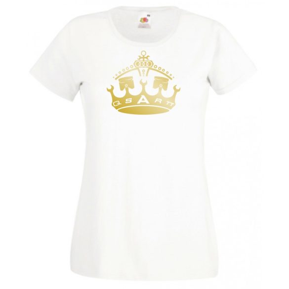 Ez király - Auto fan Audi korona női rövid ujjú póló