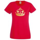 Ez király - Auto fan Audi korona női rövid ujjú póló