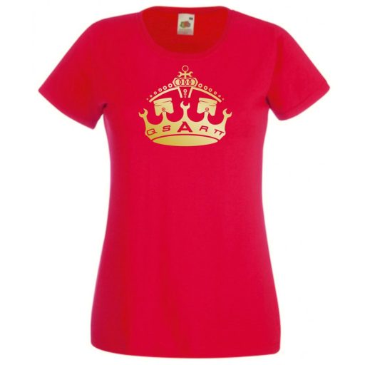 Ez király - Auto fan Audi korona női rövid ujjú póló