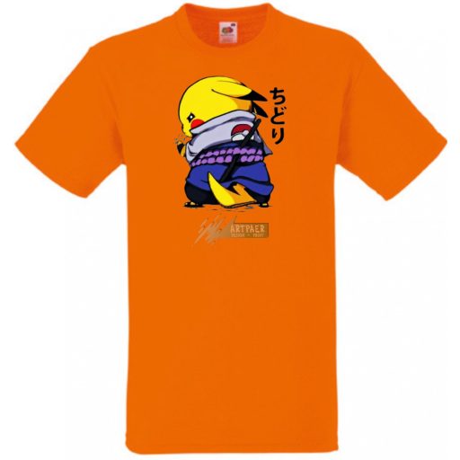Funny Anime Naruto Pikachu gyerek rövid ujjú póló