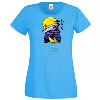 Funny Anime Naruto Pikachu női rövid ujjú póló