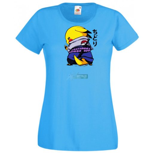 Funny Anime Naruto Pikachu női rövid ujjú póló