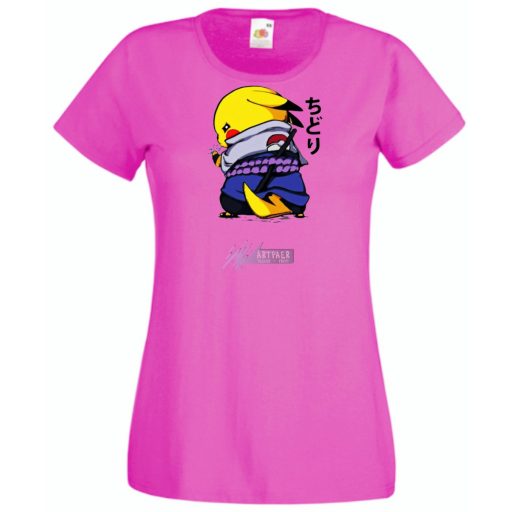 Funny Anime Naruto Pikachu női rövid ujjú póló