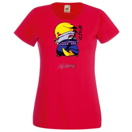 Funny Anime Naruto Pikachu női rövid ujjú póló