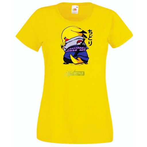 Funny Anime Naruto Pikachu női rövid ujjú póló