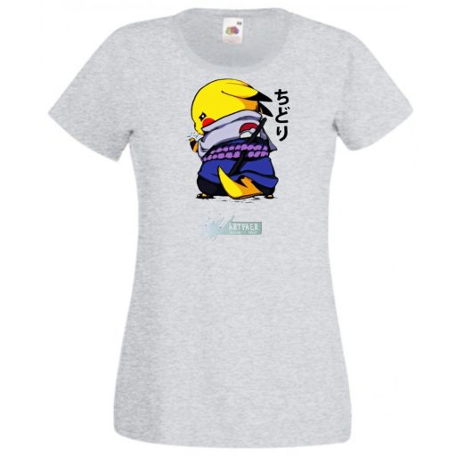 Funny Anime Naruto Pikachu női rövid ujjú póló