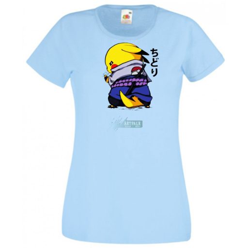 Funny Anime Naruto Pikachu női rövid ujjú póló