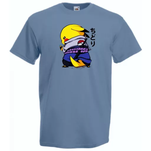 Funny Anime Naruto Pikachu férfi rövid ujjú póló