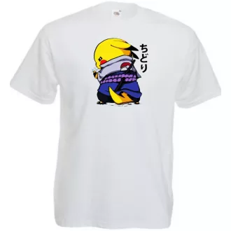 Funny Anime Naruto Pikachu férfi rövid ujjú póló