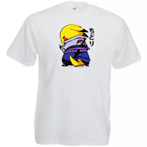 Funny Anime Naruto Pikachu férfi rövid ujjú póló
