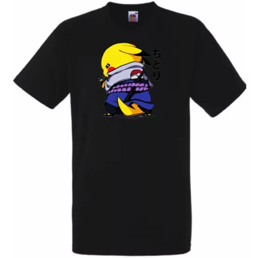 Funny Anime Naruto Pikachu férfi rövid ujjú póló