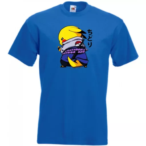 Funny Anime Naruto Pikachu férfi rövid ujjú póló