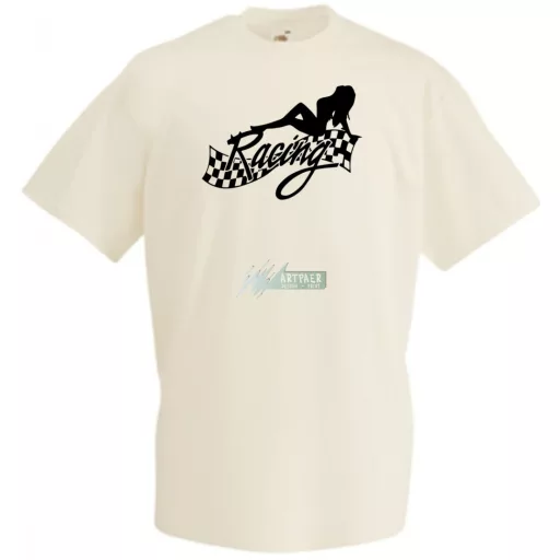 Funny Racing Girl férfi rövid ujjú póló