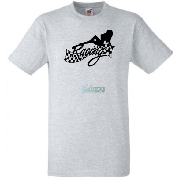 Funny Racing Girl férfi rövid ujjú póló