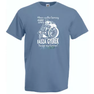   Nincs szőke herceg - Suzuki GSX-R motoron férfi rövid ujjú póló
