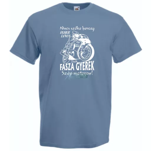 Nincs szőke herceg - Suzuki GSX-R motoron férfi rövid ujjú póló