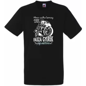   Nincs szőke herceg - Suzuki GSX-R motoron férfi rövid ujjú póló