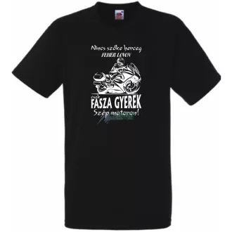   Nincs szőke herceg - szép motoron férfi rövid ujjú póló