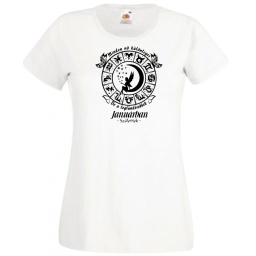 Minden nő különleges - Január női rövid ujjú póló