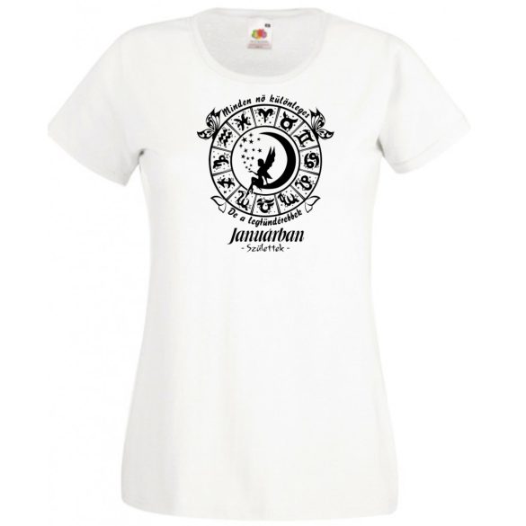 Minden nő különleges - Január női rövid ujjú póló