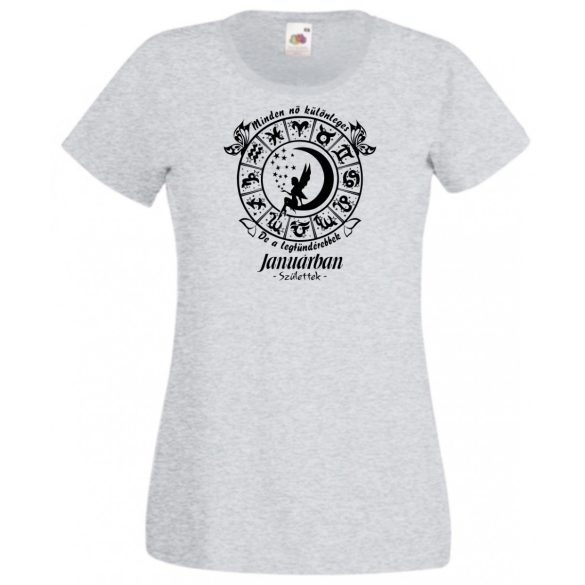 Minden nő különleges - Január női rövid ujjú póló