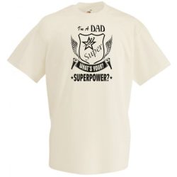   Apa vagyok mi a te szuper erőd - angol férfi rövid ujjú póló