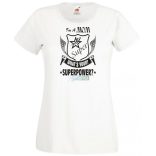 Anya vagyok mi a te szuper erőd - angol női rövid ujjú póló