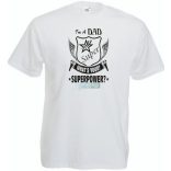 Apa vagyok mi a te szuper erőd - angol férfi rövid ujjú póló