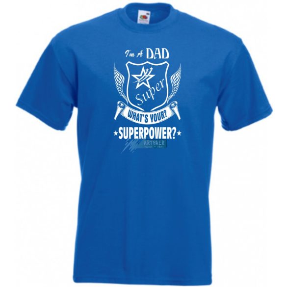 Apa vagyok mi a te szuper erőd - angol férfi rövid ujjú póló