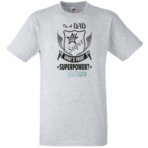 Apa vagyok mi a te szuper erőd - angol férfi rövid ujjú póló