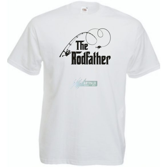 The Rodfather - Horgász keresztapa -B férfi rövid ujjú póló