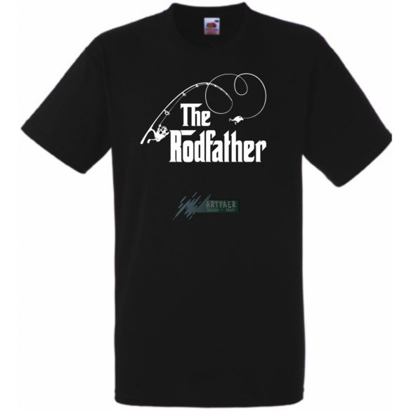 The Rodfather - Horgász keresztapa -B férfi rövid ujjú póló