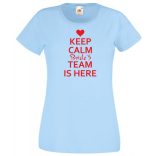 Keep Calm Bride's Team női rövid ujjú póló