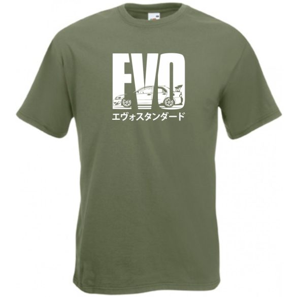 Auto fan Mitshubisi Lancer EVO férfi rövid ujjú póló