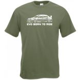 Auto fan Mitshubisi Lancer EVO férfi rövid ujjú póló