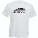 Auto fan Mitshubisi Lancer EVO férfi rövid ujjú póló