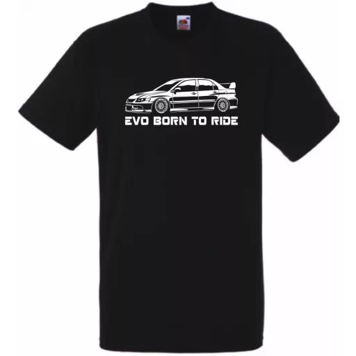 Auto fan Mitshubisi Lancer EVO férfi rövid ujjú póló