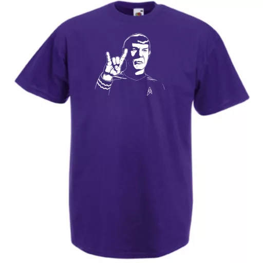 Stencil minima - Spock férfi rövid ujjú póló