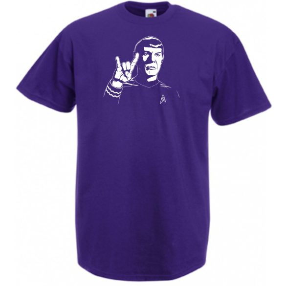 Stencil minima - Spock férfi rövid ujjú póló