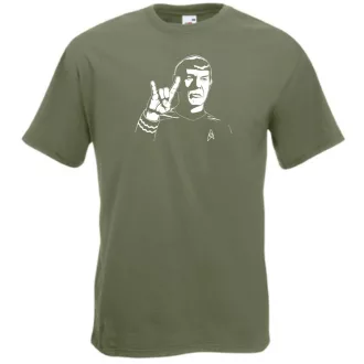 Stencil minima - Spock férfi rövid ujjú póló