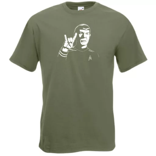 Stencil minima - Spock férfi rövid ujjú póló