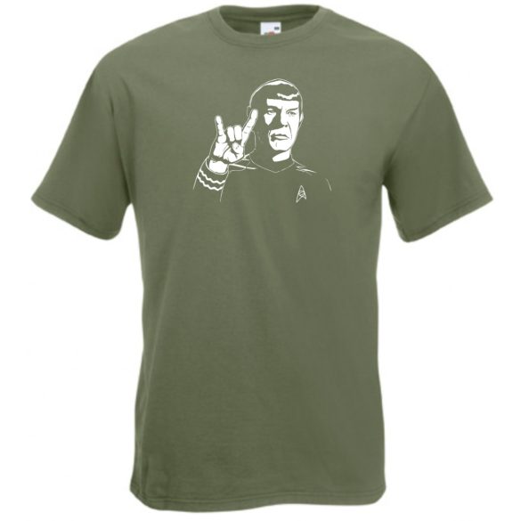 Stencil minima - Spock férfi rövid ujjú póló