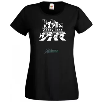 Abbey Road - The Beagles női rövid ujjú póló