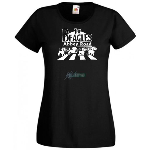 Abbey Road - The Beagles női rövid ujjú póló