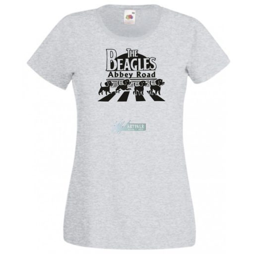 Abbey Road - The Beagles női rövid ujjú póló