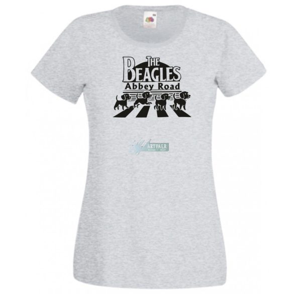 Abbey Road - The Beagles női rövid ujjú póló