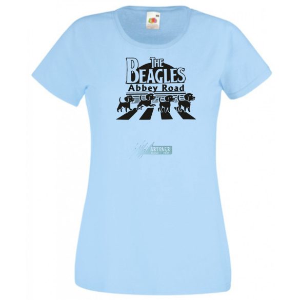 Abbey Road - The Beagles női rövid ujjú póló