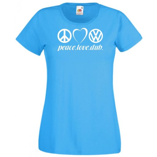 Peace Love Dub (VW) női rövid ujjú póló