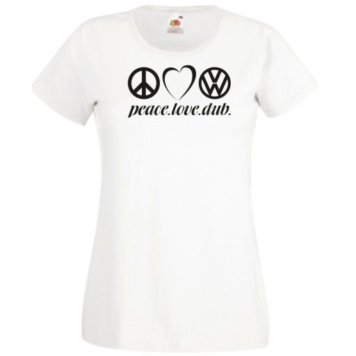 Peace Love Dub (VW) női rövid ujjú póló
